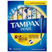TAMPAX PEARL 10ct Regular Unscented 10/bx