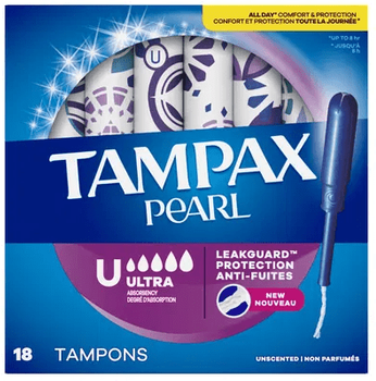 Tampax Pearl Ultra 18ct 3/bx