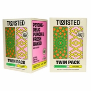 Twisted Hemp Wraps Twin Pack Psychedelic Punch & Fresh Baked 4/99 30/bx