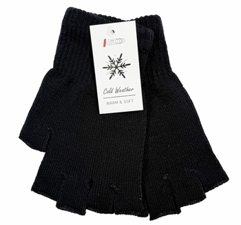 Unisex Half Finger Wool Gloves