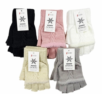Unisex Sheepskin Flip Gloves 12/bx