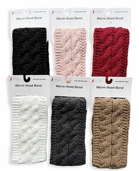 Unisex Fluffy Headband 12/bx