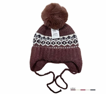 Jacquard Ear Protection Winter Hat 12/bx