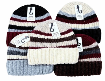 Multi-color Striped Winter Hat 12/bx