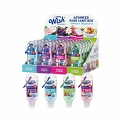 Wish Scented Assorted Hand Sanitizer w/ Colored Carabiner 24/Display