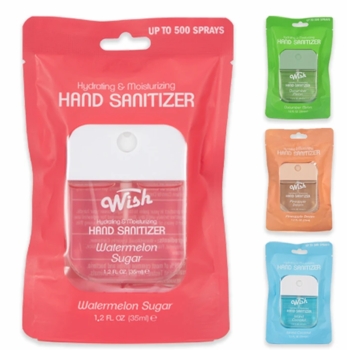 Wish Scented Hand Sanitizer 1.2oz 12/bx Assorted #60359