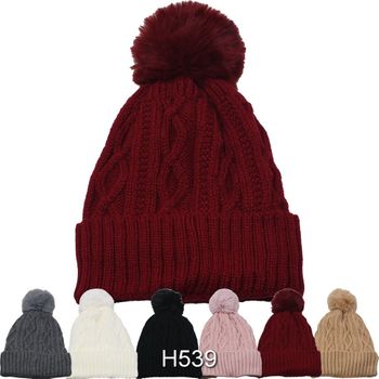 Women Pom Pom Hat 12/bx