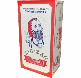 Zig Zag Cigarette Paper<br>Cut Corner Orange 24/bx
