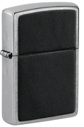 Zippo Black Leather Emblem Retail $28.95