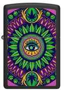 Zippo Black Light Marijuana Design(Retail $33.95)