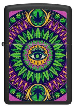 Zippo Black Light Marijuana Design(Retail $33.95)