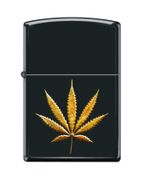 Zippo Custom Gold Leaf Blk Matte 29.95