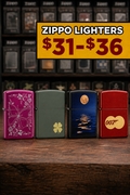 Zippo Lighters $31-$36