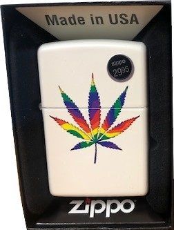 Zippo Pride Leaf White Matte(Retail $29.95)