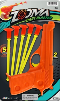 Ja-Ru Zooma Dart Blaster Gun 6/bx