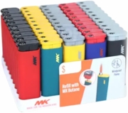 MK Jet Windproof Electronic Refillable Lighter 50/tray
