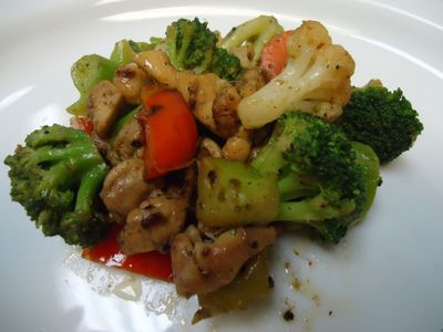 Jerk Chicken & Vegetables Stir Fry