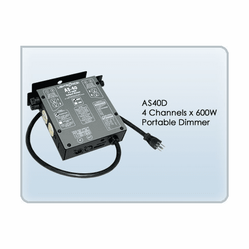 AS40D 4 Channel x 600W Portable Dimmer