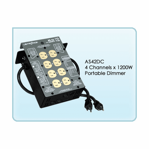 AS42DC 4 Channel x 1200W Portable Dimmer