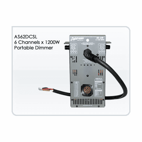 AS62DCSL 6 Channel x 1200W Portable Dimmer