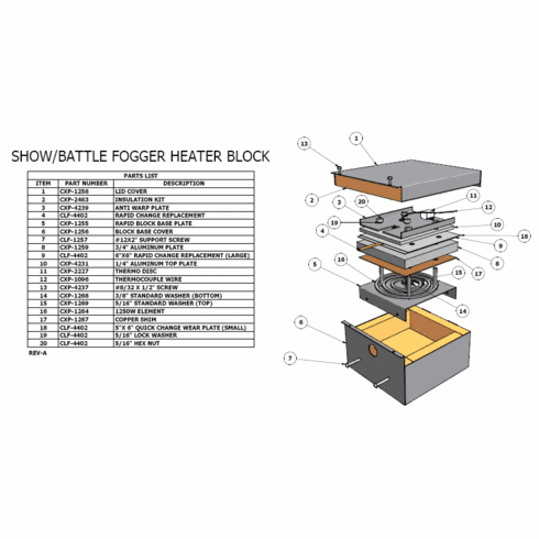Battle Fogger Copper Wear Plate Rapid Change - #CXP-1267