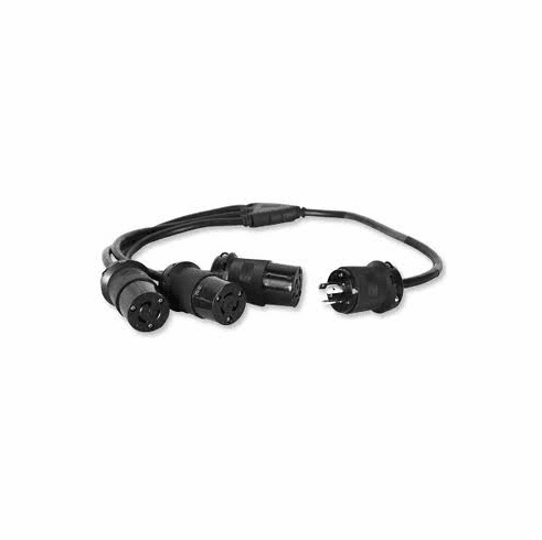 L5-20 Molded 20A Three-Fer "W" Cable