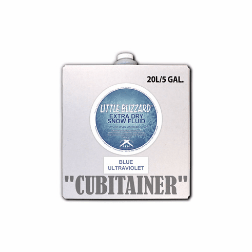 Little Blizzard Ultraviolet Blue Snow Fluid - 5 Gallon Cubitainer