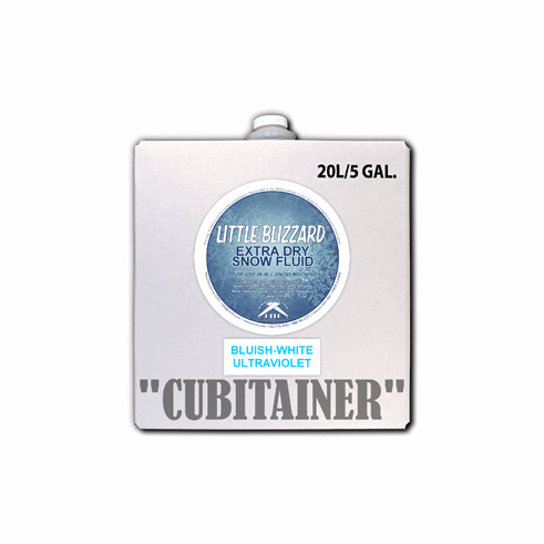 Little Blizzard Ultraviolet Bluish-White Snow Fluid - 5 Gallon Cubitainer