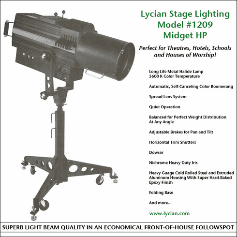 Midget HP 575 Spotlight - Model 1209