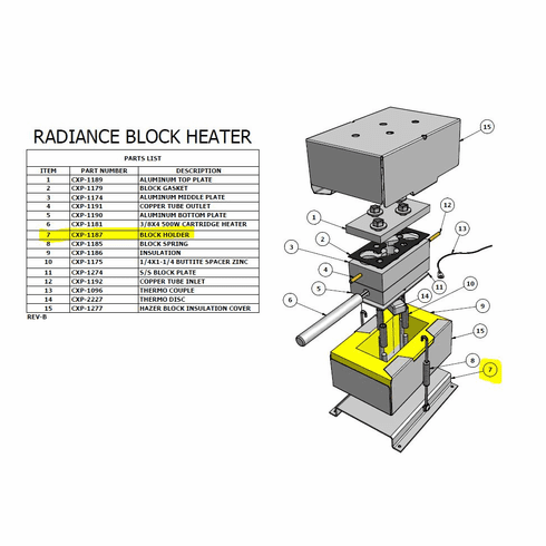 Radiance Hazer Block Holder - #CXP-1187