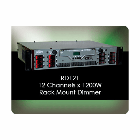 RD121 12 Channel x 1200W Rack Mount Dimmer