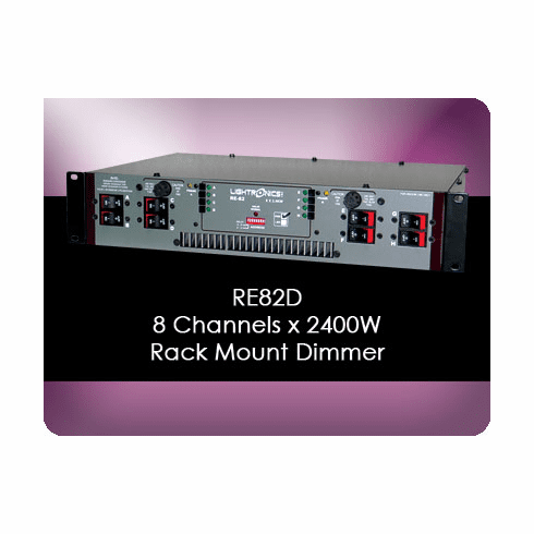 RE82D 8 Channel x 2400W Rack Mount Dimmer