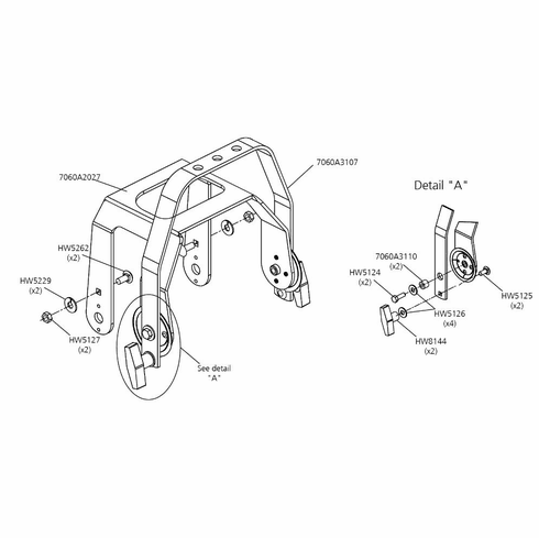 Source Four Zoom Carriage Bolt - Part #HW5262 - Pack of 10