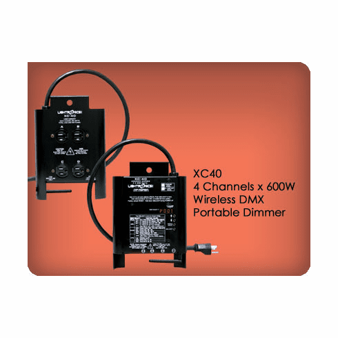 XC40 4 Channel x 600W Wireless DMX Portable Dimmer