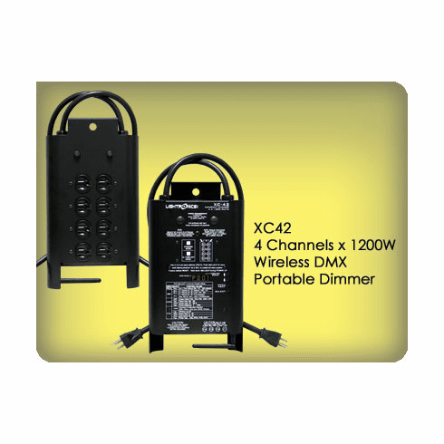 XC42 4 Channel x 1200W Wireless DMX Portable Dimmer