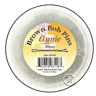 Annie 300ct Bobby Pins Brown 2"