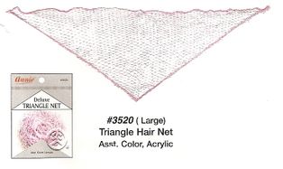 Annie JUMBO Acrylic Triangle Hair Net