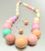 Assorted Multi Pastel Beads Earring & Necklace Set