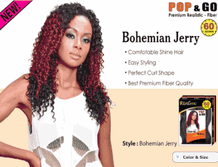 Bijoux 60 Seconds Premium Realistic Fiber POP & GO Bohemia Jerry