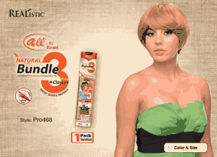 Bijoux Realistic ALL-IN Remi Natural Bundle 3 Short Series Synthetic Hair Pro468 Weave