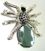 Black Crystals Gem Spider Brooch Pin