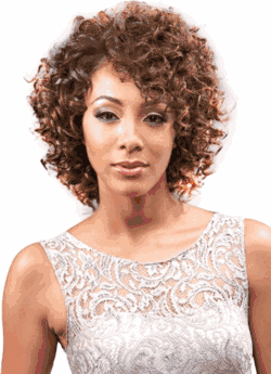 Bobbi Boss IndiNatural Perfect Trio 100% Remi Human Hair Short Cut Spiral Curl 3PCS Weave