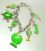 Bracelet 050806028551 Green Enamel Sea Life Charms Bracelet