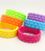 Bracelet Colored Acrylic Bangle Weaved Style