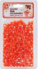 BT Children's Hair Bead SMALL ROUND ORANGE