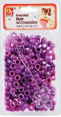 BT Children's Hair Bead SMALL ROUND PURPLE ASSORTED