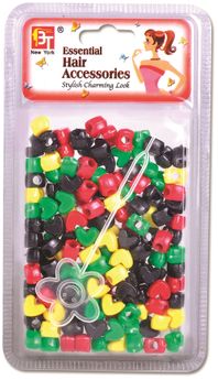 BT Children's Hair Beads SMALL HEART PANAFRICA ASSORTED