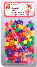 BT Children's Hair Beads SMALL STAR CRAYOLA ASSORTED