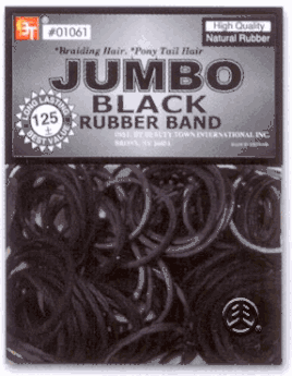 BT Rubber Band 125PC JUMBO BLACK