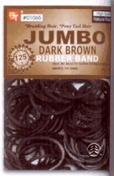 BT Rubber Band 125PC JUMBO DARK BROWN